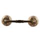 Golden Flower Ceramic Bridge Handle